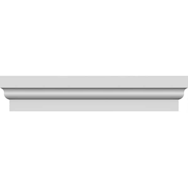 Ekena Millwork 1-3/4 in. x 95 in. x 5-1/2 in. Polyurethane Standard Crosshead Moulding