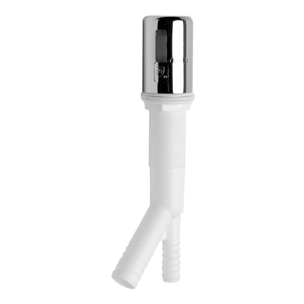 Polished Chrome Dishwasher Air Gap Cover and Tube