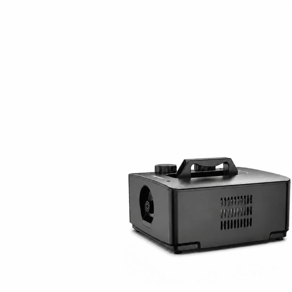 Black 2-in-1 Fog Bubble Machine with Leakproof Tanks, 400W Power and 8,000 Bubbles for Events