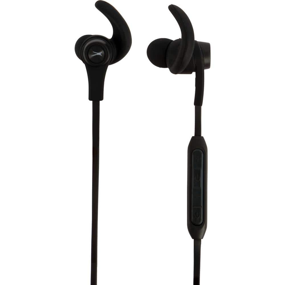 Altec Lansing Sport Ear Earphones in Black MZX857-BLK - Home Depot