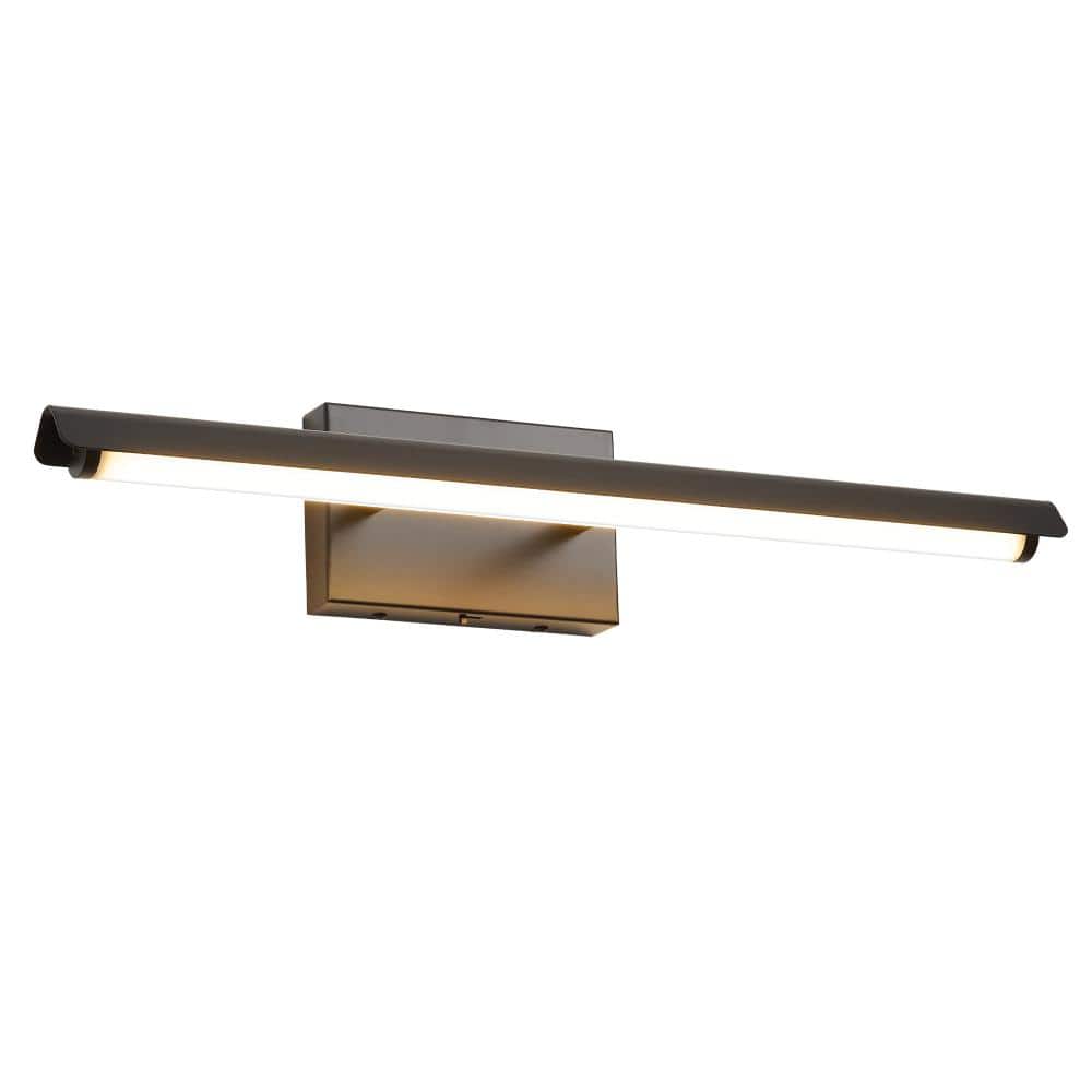 Modern Black 23.62 in. 3CCT Dimmable LED Vanity Light, Rotatable Wall Sconce for Bathroom Mirror Bedroom Hallway price history on PriceWatchPro