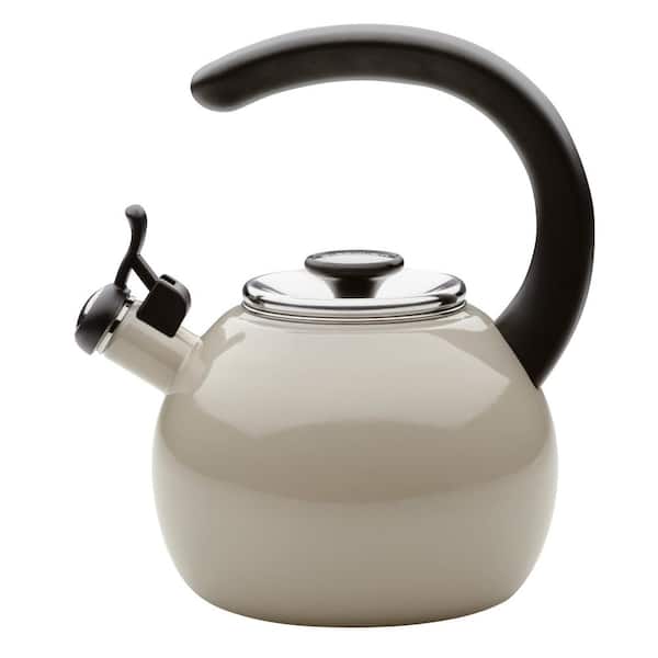 Circulon Enamel on Steel Whistling Teakettle With Flip-Up Spout, 2