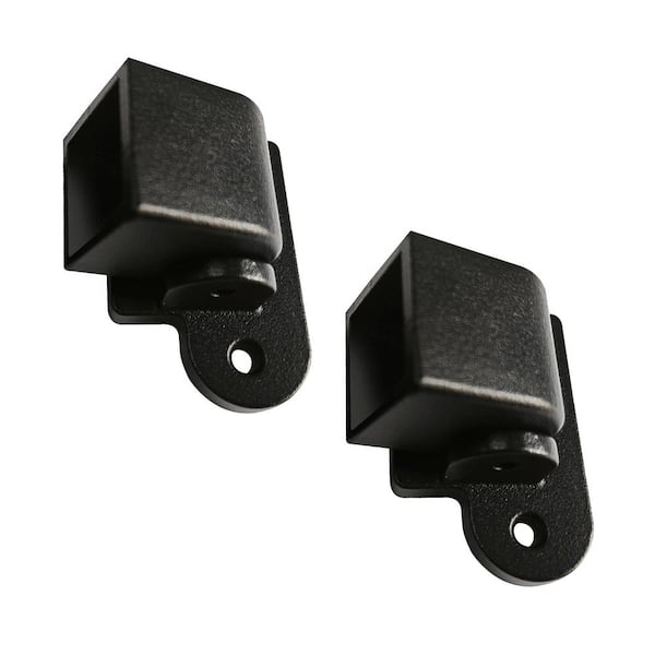 NUVO IRON Ready Rail Series Metal Side-to-Side Swivel Fence Brackets in Black