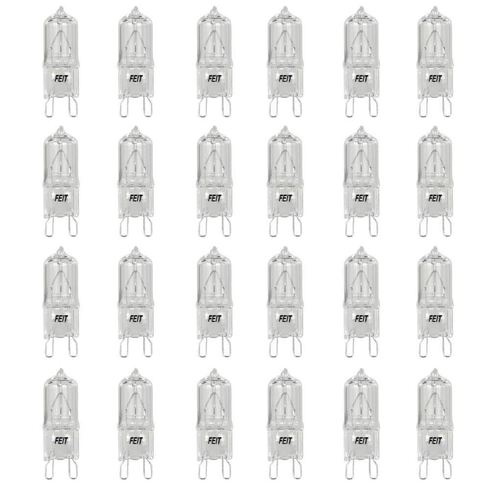 40-Watt Bright White (3000K) T4 G9 Bi-Pin Base Dimmable Decorative Halogen Light Bulb (24-Pack) price history on PriceWatchPro