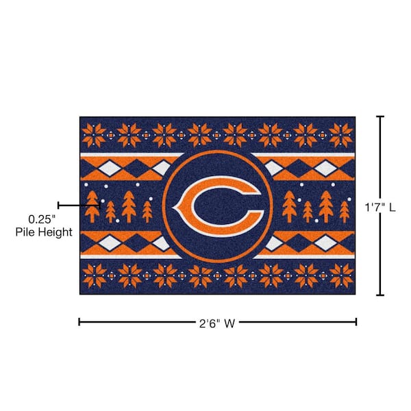 Chicago Bears Holiday Sweater Starter Mat