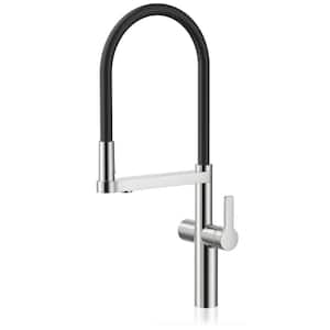 2-in-1 Single Handle Pull-Down Sprayer Kitchen Faucet for Reverse Osmosis or Water Filtration System in Chrome