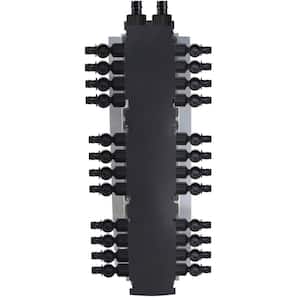 24-Port Plastic PEX-A Manifold with 1/2 in. Poly Alloy Valves