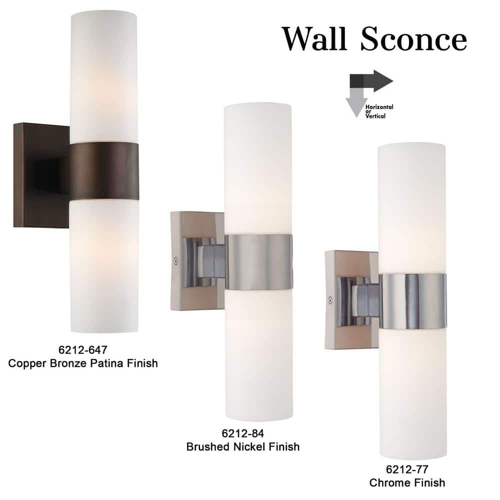 Copper Bronze Patina Outdoor Cylinder Vanity Light