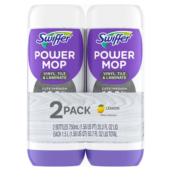 Power Mop 25.3 oz. Lemon Scent Multi-Surface Floor Cleaner (2-Count)