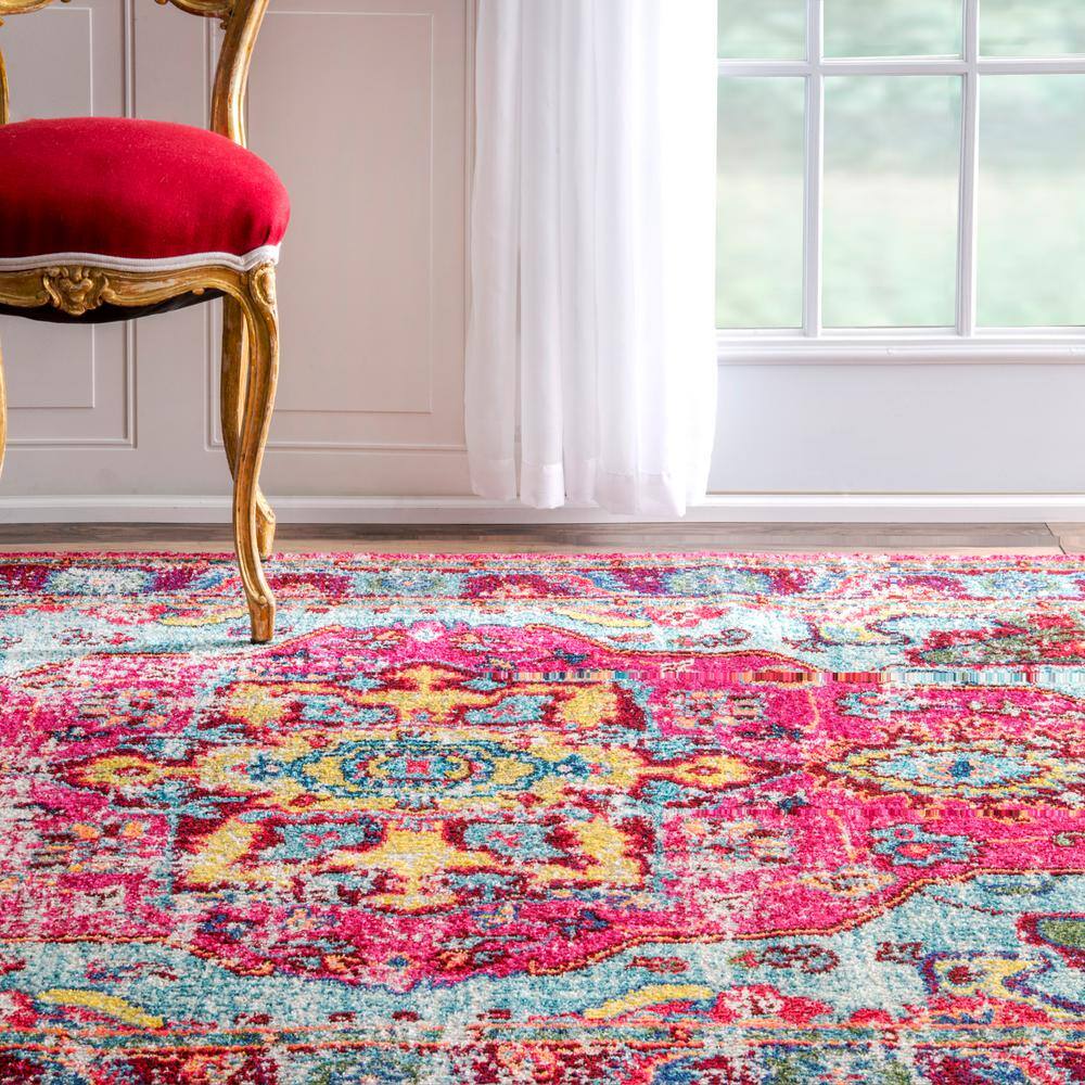 Vintage Corbett Medallion 5' x 7' Multi Synthetic Rug
