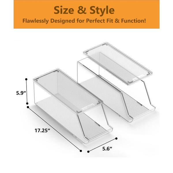 Sorbus 1-Pack Clear Plastic Stackable Dispenser Holds 12 Cans Can Holder  FR-CAN12 - The Home Depot