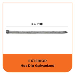 3 in. (10D) Hot Dipped Galvanized Finish Nail 1 lb. (104 -Count)