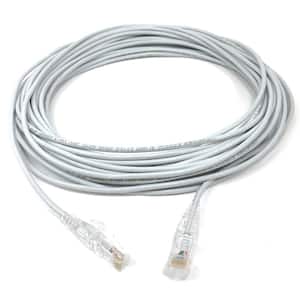 3 ft. 28AWG Ultra Slim CAT 6 Patch Cables, White (5 per Box)