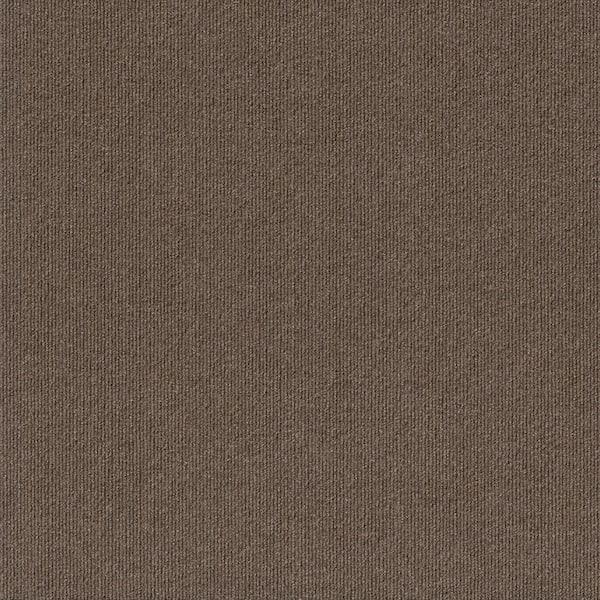 Foss Elk Ridge - Espresso - Brown Commercial/Residential 24 x 24 in. Peel and Stick Carpet Tile Square (60 sq. ft.)