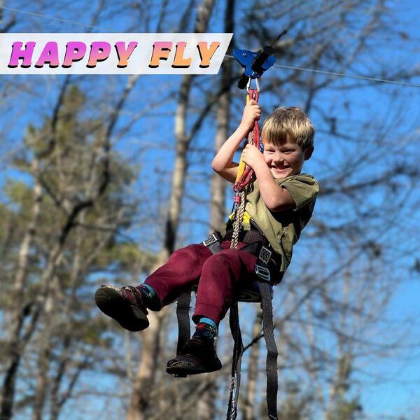 Zipline Series 105 ft. Backyard Outdoor Recreation Kit with