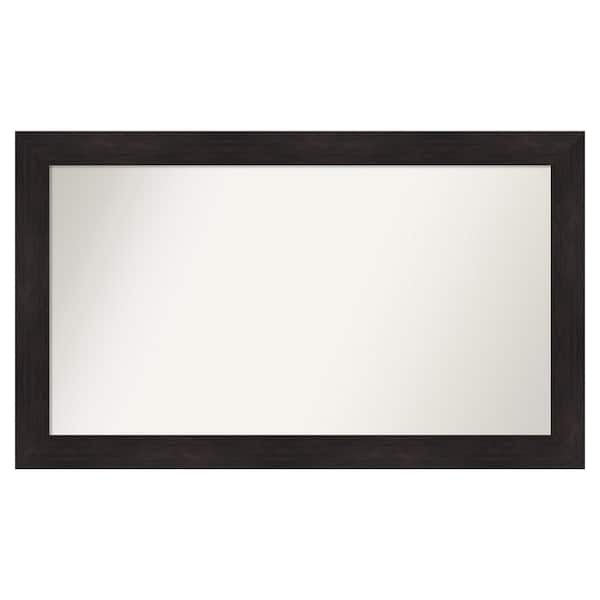 Amanti Art Furniture Espresso 51.75 in. x 30.75 in. Custom Non-Beveled Satin Recyled Polystyrene Bathroom Vanity Wall Mirror