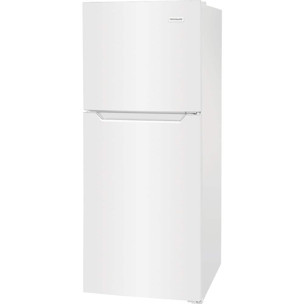 Compact White Energy Star Top Freezer Refrigerator with Ice Maker