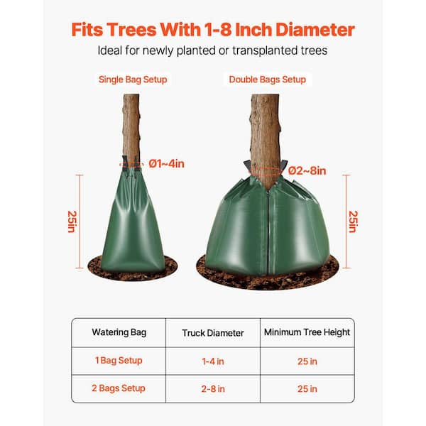 VEVOR Tree Watering Bag, 3-Packs 20 gal. Watering Bags for VEVOR Tree Watering Bag, 3-Packs 20 gal. Watering Bags for