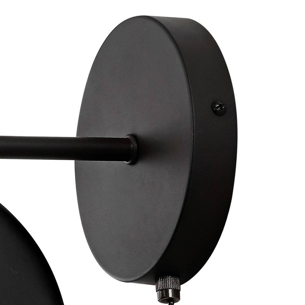 Tierra Black Iron Globe Shade Wall Sconce Set