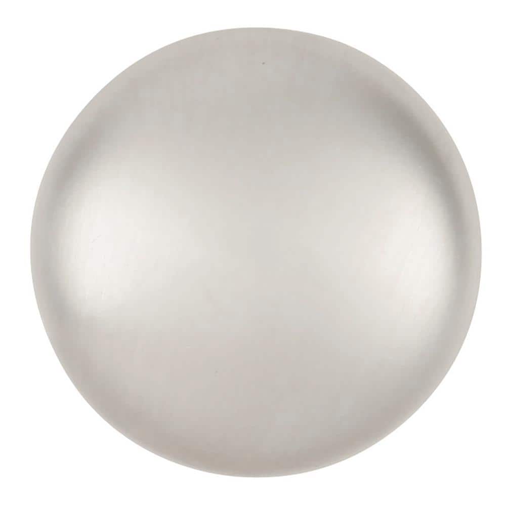 Satin Nickel Round Cabinet Knob with Mounting Hardware