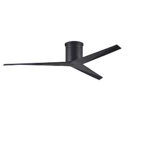 Eliza 56 in. Indoor/Outdoor Matte Black Ceiling Fan with Remote Control and Wall Control