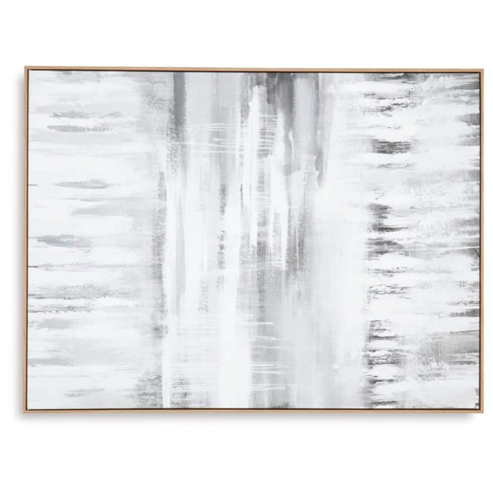 Estonbrook Gray and White Abstract Wall Art