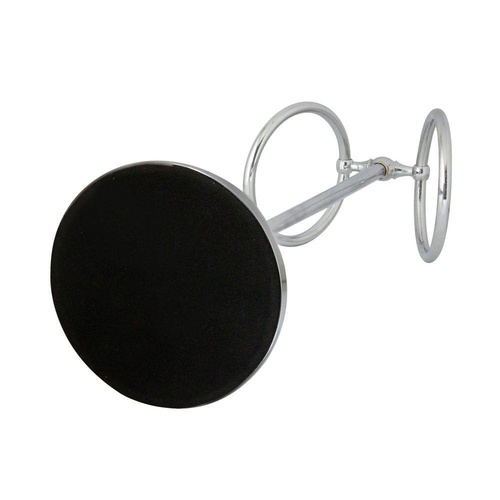 17" Polished Chrome Double Freestanding Hand Towel Ring