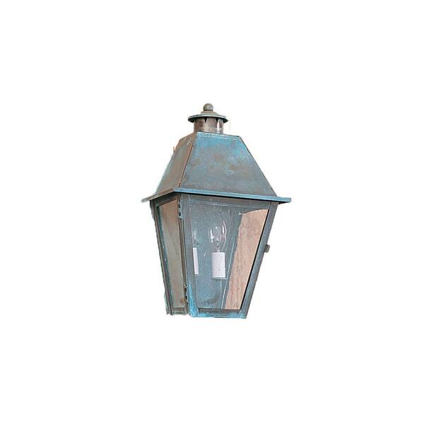 Illumine 15 in. 2-Light Distressed Brass Outdoor Lantern