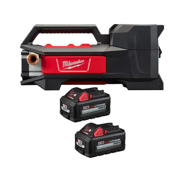 M18 18-Volt 1/4 HP Lithium-Ion Cordless Transfer Pump with M18 High Output XC6. 0 Battery 2PK