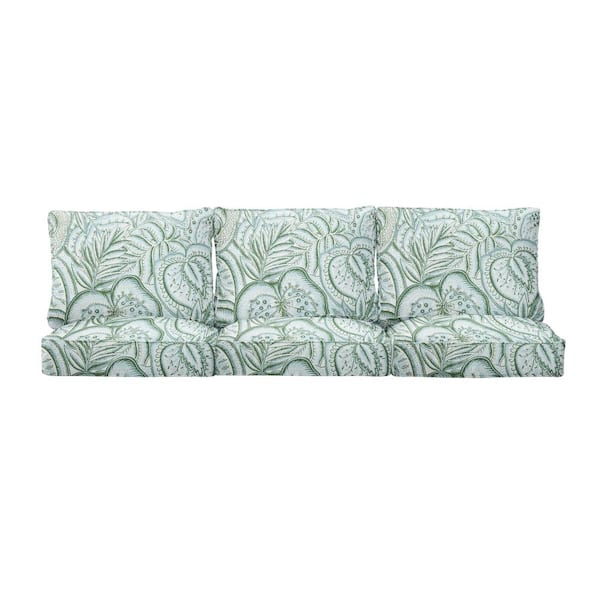 1101Design 27 in. x 23 in. Deep Seating Indoor/Outdoor Couch Cushion Set in Sunbrella Sensibility Spring