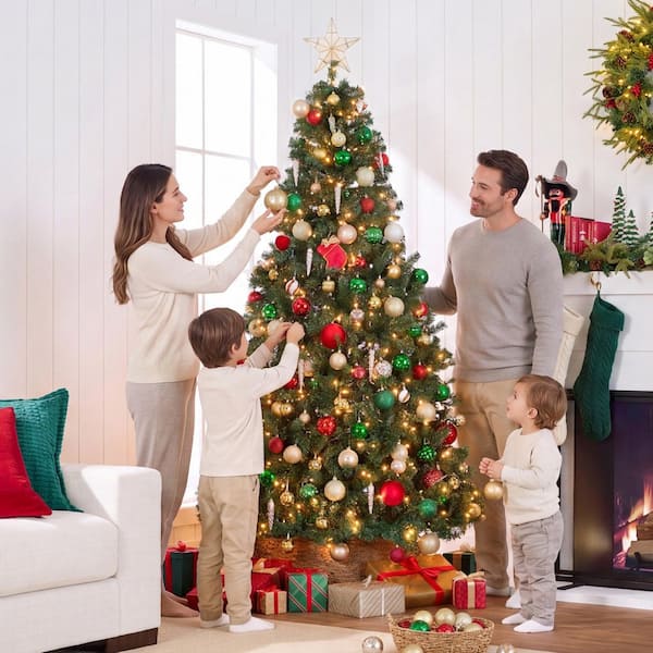Best Choice Products 6 ft. Pre-Lit Incandescent Spruce Artificial