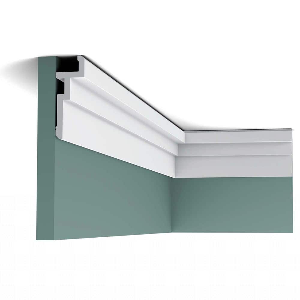 Primed White Polystyrene Crown Moulding Set of 12
