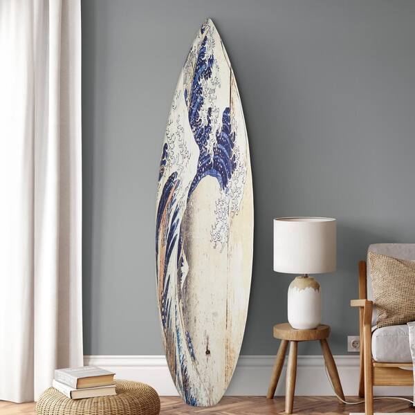 Wood Surf Blue / Wood × Blue Resin Art Olive Wood River Surfboard