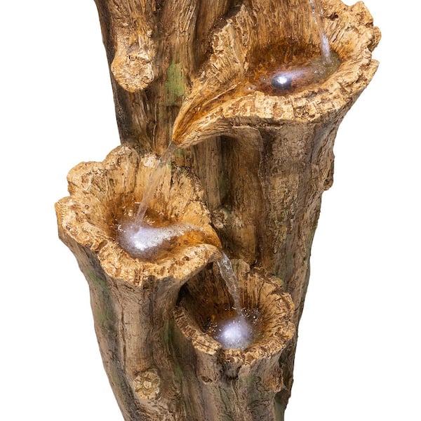 Alpine Corporation 47 in. Tall Outdoor 3-Tier Cascading Tree