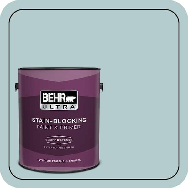 BEHR ULTRA 1 gal. #PPU13-15 Clear Pond Extra Durable Eggshell Enamel Interior Paint & Primer