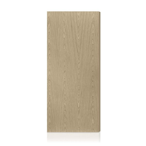 CALHOME 38 in. x 84 in. Oak Texture Flush Hollow Core Veneer