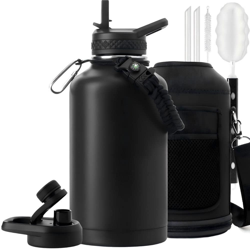 Wudkey 64 oz. Insulated Stainless Steel Water Bottle, Portable