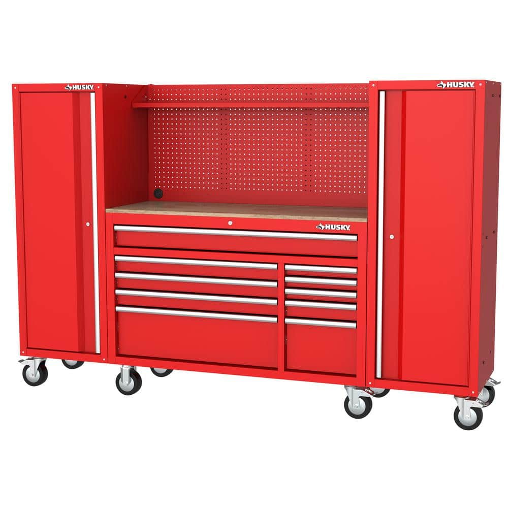 husky tool box with hutch and locker