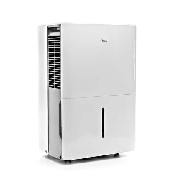 Midea 50 Pt. 4,500 Sq. Ft. Bucket Dehumidifier in White with Wi-Fi Enabled