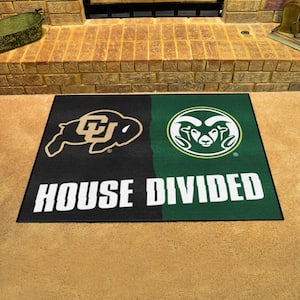 Colorado/Colorado State Multi-Colored House Divided 3 ft. x 4 ft. Area Rug