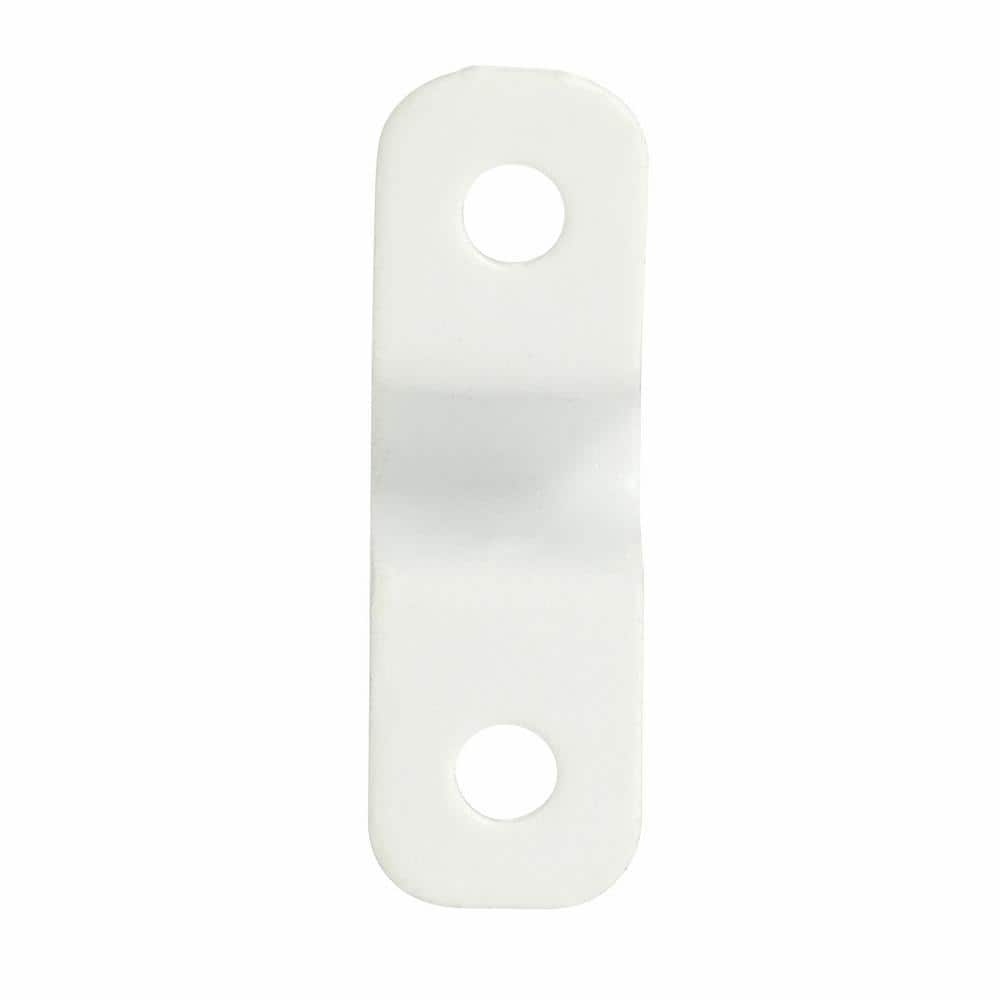 White Metal Shelf Clips for Fixed-Mount Installation
