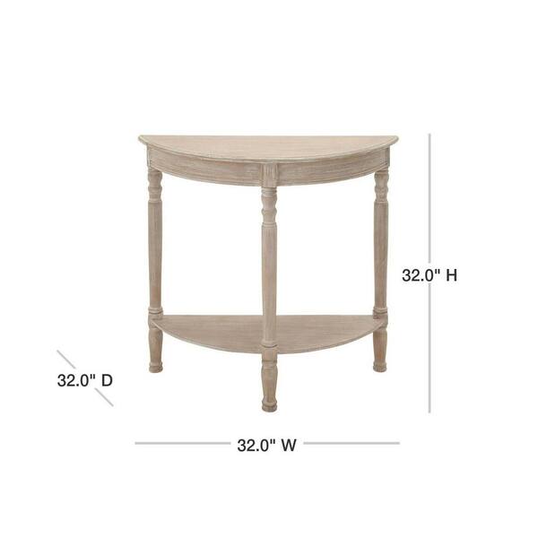 home depot half moon table