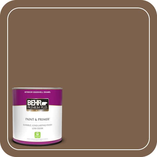 BEHR PREMIUM PLUS 1 qt. Home Decorators Collection #HDC-CL-13 Sassafras Tea Eggshell Enamel Low Odor Interior Paint & Primer