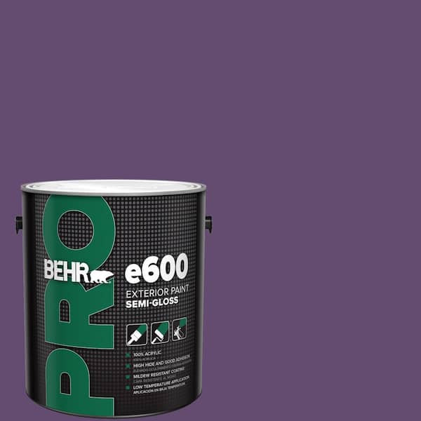 BEHR PRO 1 gal. #S-G-670 Deep Violet Semi-Gloss Exterior Paint
