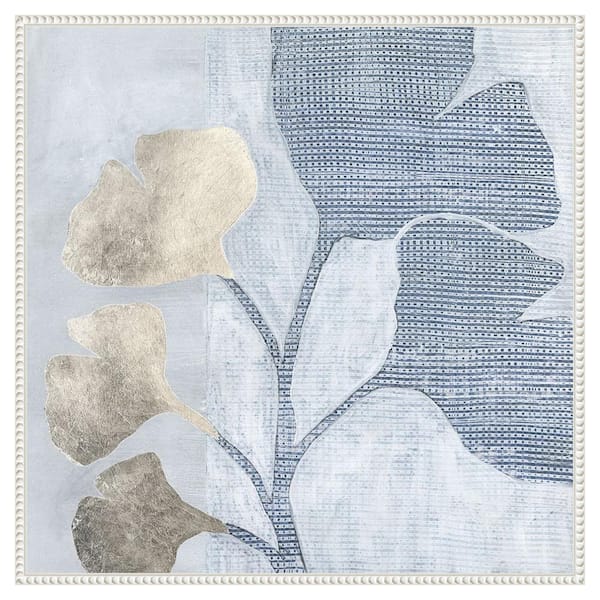 Amanti Art Veiled Garden IV by Vanna Lam 30 in. W x 30 in. H. Canvas Wall Art Print Framed in White