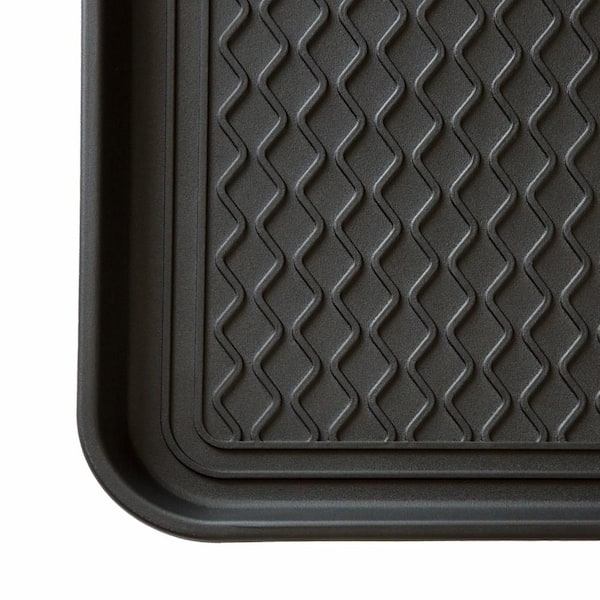 Stalwart 24 x 15-inch Black Eco Friendly Utility Boot Tray Mat