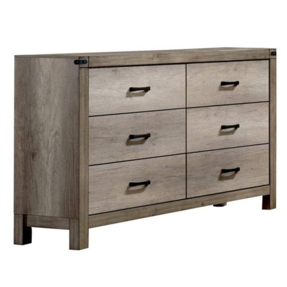 Benjara 60 In. Brown 6-Drawer Wooden Dresser Without Mirror BM215285 ...