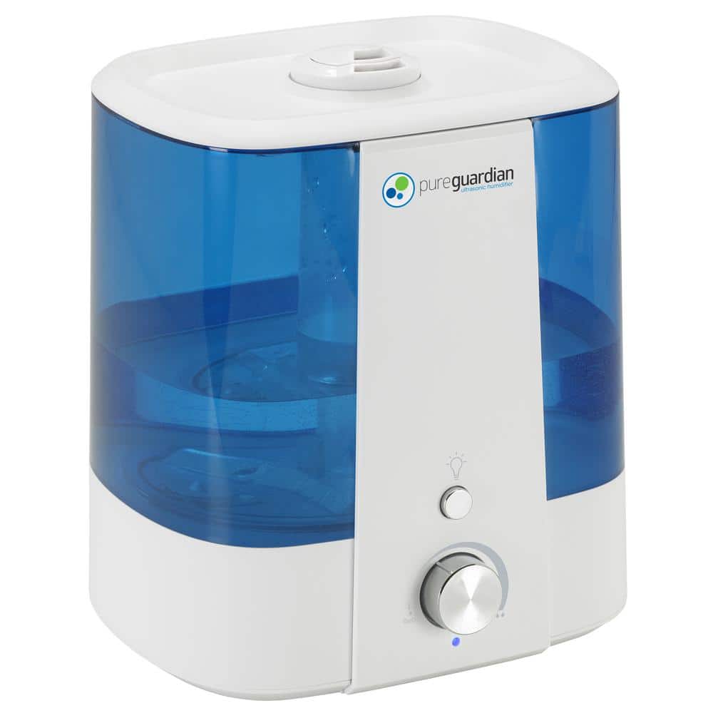 1.5 gal. Ultrasonic Cool Mist Humidifier for Rooms up to 390 sq. ft. in Blue/White, 90 Hour Runtime on Low, Aromatherapy price history on PriceWatchPro