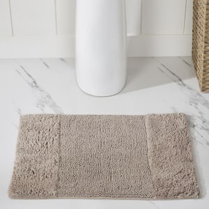 Granada 17 in. x 24 in. Sand 100% Cotton Rectangle Bath Rug