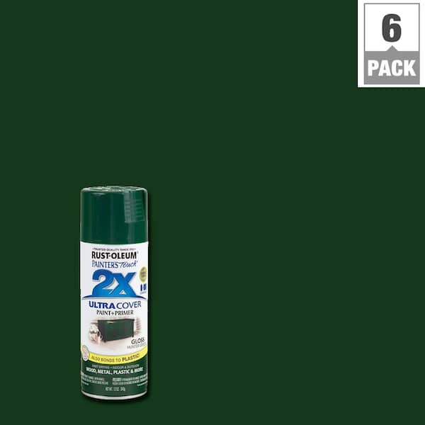 Rust-Oleum Painter's Touch 2X 12 oz. Hunter Green Gloss General Purpose Spray Paint (6-Pack)